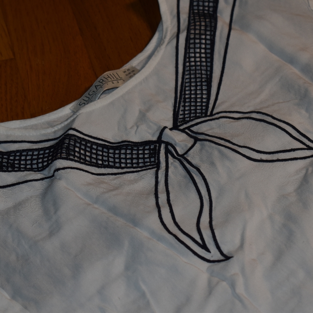 Black and White Sailor Blouse